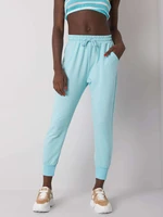 Light blue women's cotton pants