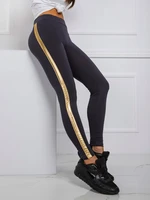 Graphite and gold leggings RUE PARIS