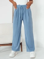 ASTERS Women's Wide Trousers Light Blue Dstreet