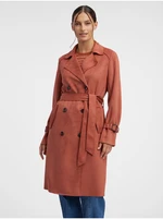 Orsay Brick Suede Trench Coat - Women