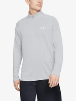 Svetlosivé športové tričko Under Armour UA Tech 2.0 1/2 Zip