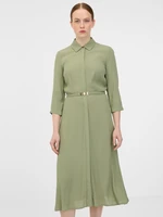 Orsay Khaki women's shirt midi dress - Women's