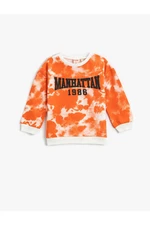 Koton Tie-dye Patterned Sweatshirt Crew Neck