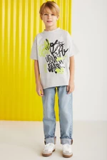 Jerry Boys 100% Cotton Printed Short Sleeve Grimelange T-shirt