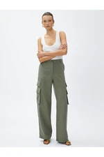 Koton Cargo Pants Wide Leg Modal Blended