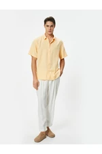 Koton Summer Shirt Short Sleeve Classic Collar Buttoned Cotton