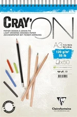 Clairefontaine Cray'On Wirebound Pad Carnet de croquis A3 120 g