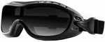 Bobster Night Hawk OTG Gloss Black/Smoke Motoros szemüveg