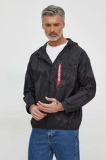 Bunda Alpha Industries pánska, čierna farba, prechodná