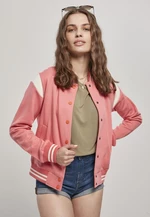 Women's College Sweat Jacket Light Pink/White Sand