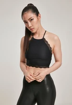 Women's lace top black