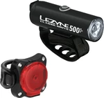 Lezyne Classic Drive 500+/Zecto Drive 200+ Pair Satin Black/Black Front 700 lm / Rear 200 lm Elülső-Hátulsó Lámpa szett