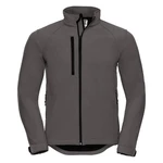 Dark Grey Men's Soft Shell Russell Jacket