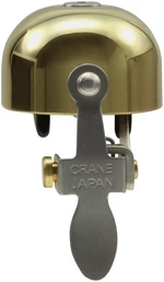 Crane Bell E-Ne Polished Gold 37 mm Cyklistický zvonček