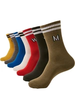 College Letter Socks 7-Pack wintercolors