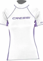 Cressi Rash Guard Lady Short Sleeve Hemd White/Lilac S