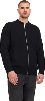 Jack&Jones PLUS Pánský svetr JJPANNEL Regular Fit 12236572 Black 5XL