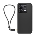 Flipové pouzdro Made for Xiaomi Book s poutkem proXiaomi Redmi Note 13 5G, černá