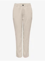 Creamy women's trousers ONLY Aris - Women