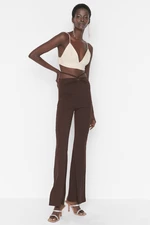 Trendyol Brown Knitted Pants