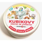 Teddies Kubíkove hrátky so zvieratkami 3 v 1 v plechovej krabičke