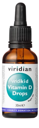 VIRIDIAN Viridikid Vitamin D kvapky 400IU 30 ml