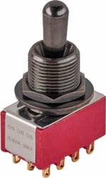 MEC Maxi Toggle Switch M 80019 / B ON/ON/ON 4PDT Czarny