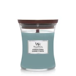 WoodWick Stredná sviečka Evergreen Cashmere