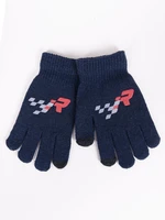 Yoclub Kids's Gloves RED-0108C-AA5E-001 Navy Blue