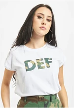 White T-shirt with DEF signature