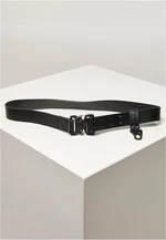 Imitation leather belt with hook black