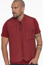 Y8611 DEWBERRY MEN'S VEST-BURGUNDY