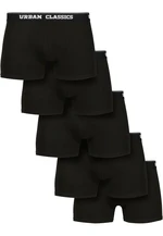 Organic Boxer Shorts 5-Pack blk+blk+blk+blk+blk