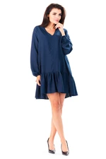 Infinite You Woman's Dress M146 Navy Blue