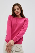 Sweatshirt with a neckline on the back