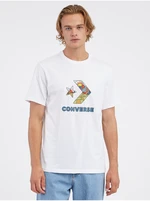 White Men's T-Shirt Converse Star Chevron - Men