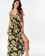 šaty Rip Curl ON THE COAST MAXI DRESS  Black