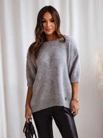 Grey short-sleeved sweater Cocomore