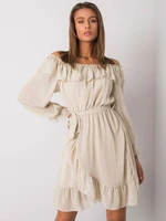 Beige dress Och Bella BI-1203. R40