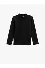 Koton Basic Turtleneck Long Sleeved T-Shirt with Ribbed