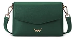 Vuch Dámská kožená crossbody kabelka Leyra Green