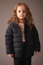 DEFACTO Baby Girl Water Repellent Hooded Puffer Coat