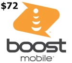 Boost Mobile $72 Mobile Top-up US