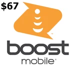 Boost Mobile $67 Mobile Top-up US