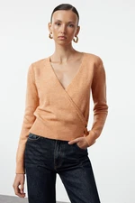 Trendyol Salmon Soft Textured Basic Knitwear Cardigan