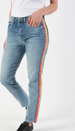 Rifle - Tommy Jeans HIGH RISE SLIM IZZY RNBWM modré