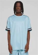 Men's Oversized Stripes Mesh T-Shirt - Ocean Blue