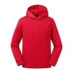 Red Authentic Russell Hooded Sweatshirt for Children