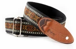 RightOnStraps Surf Tekstylne gitarowe pasy Rider Brown