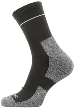 Sealskinz Solo QuickDry Ankle Length Sock Black/Grey XL Fahrradsocken